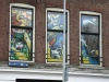Stuff we painted during Witte de With festival as window decorations